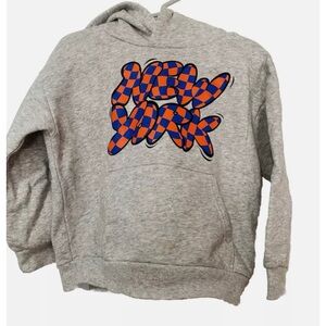 NYC boys H&M Graffiti Toddler hoodie size 3-4T Grey Orange and Blue